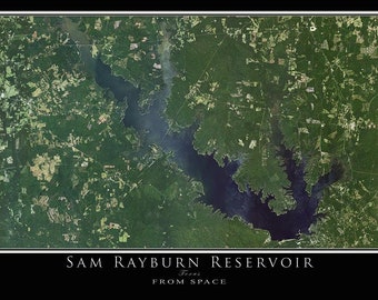 Lake Sam Rayburn Map Etsy - Il 340x270.2775367639 Jmvy