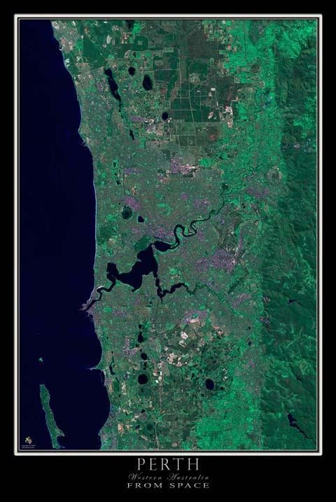 The Lake Talquin Florida Satellite Poster Map