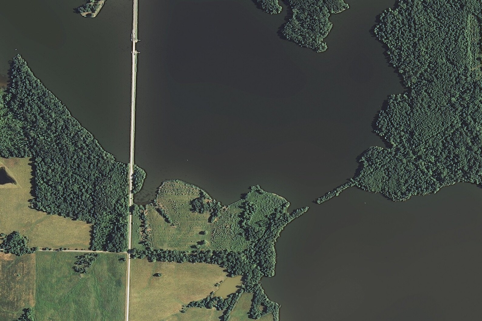 The Crab Orchard Lake Illinois Satellite Poster Map Etsy