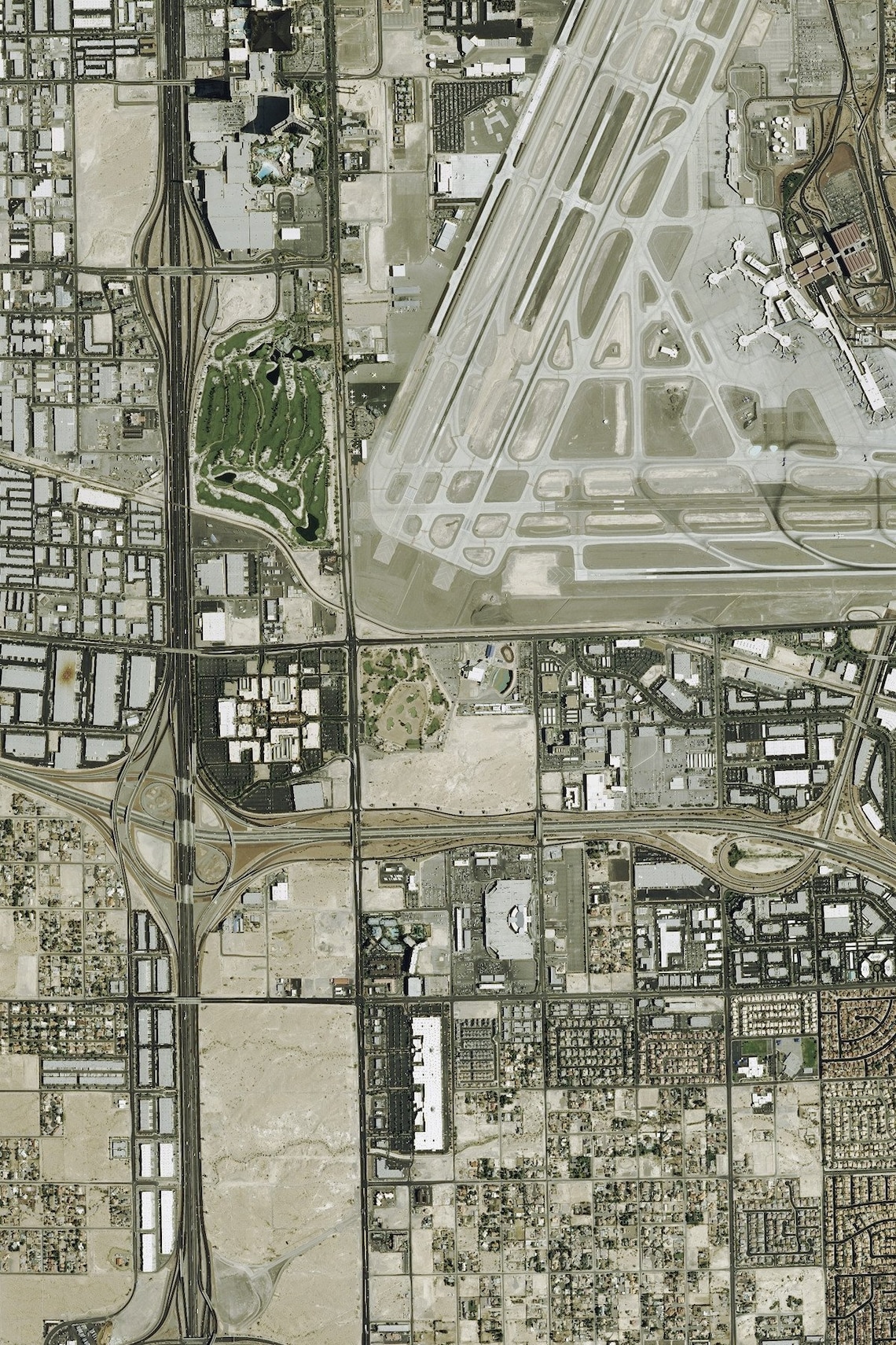 The Las Vegas Nevada Satellite Poster Map Etsy