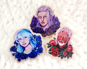 Ongescheiden houten pin Ascia | FFXIV Emet-Selch / Hades, Elidibus / Themis, Lahabrea / Hephaistos