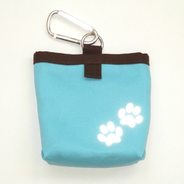 Dog Treat Bag / Reflector, 3 vivid colors, hook & loop fastener, Back pocket