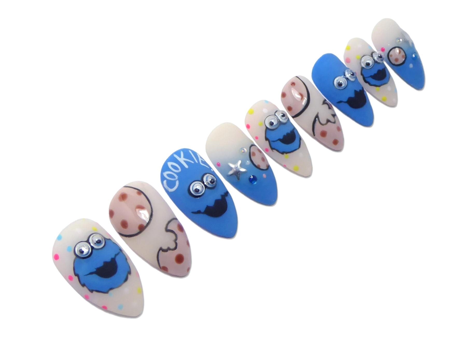 12 pcs Famous Sesame Street Cartoon Characters Nail Charms – Dynamic Nail  Supply