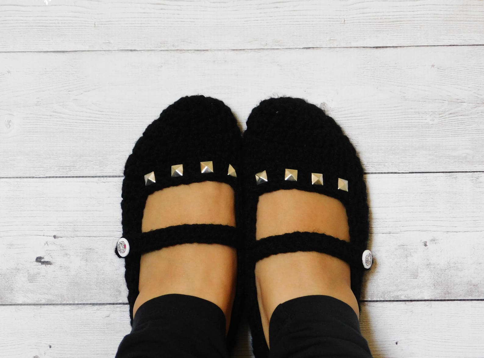 studded slippers