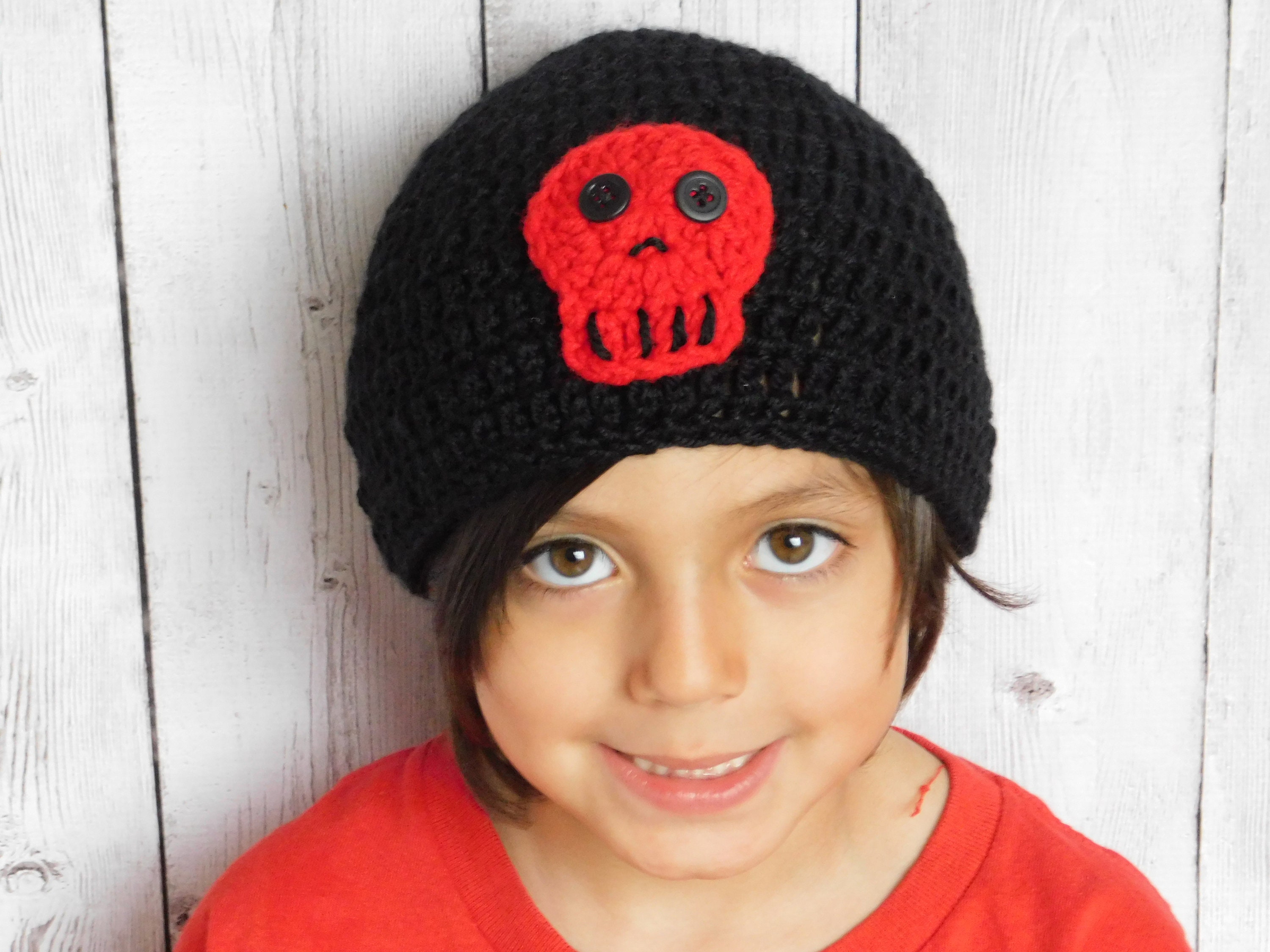 Skull beanie Etsy