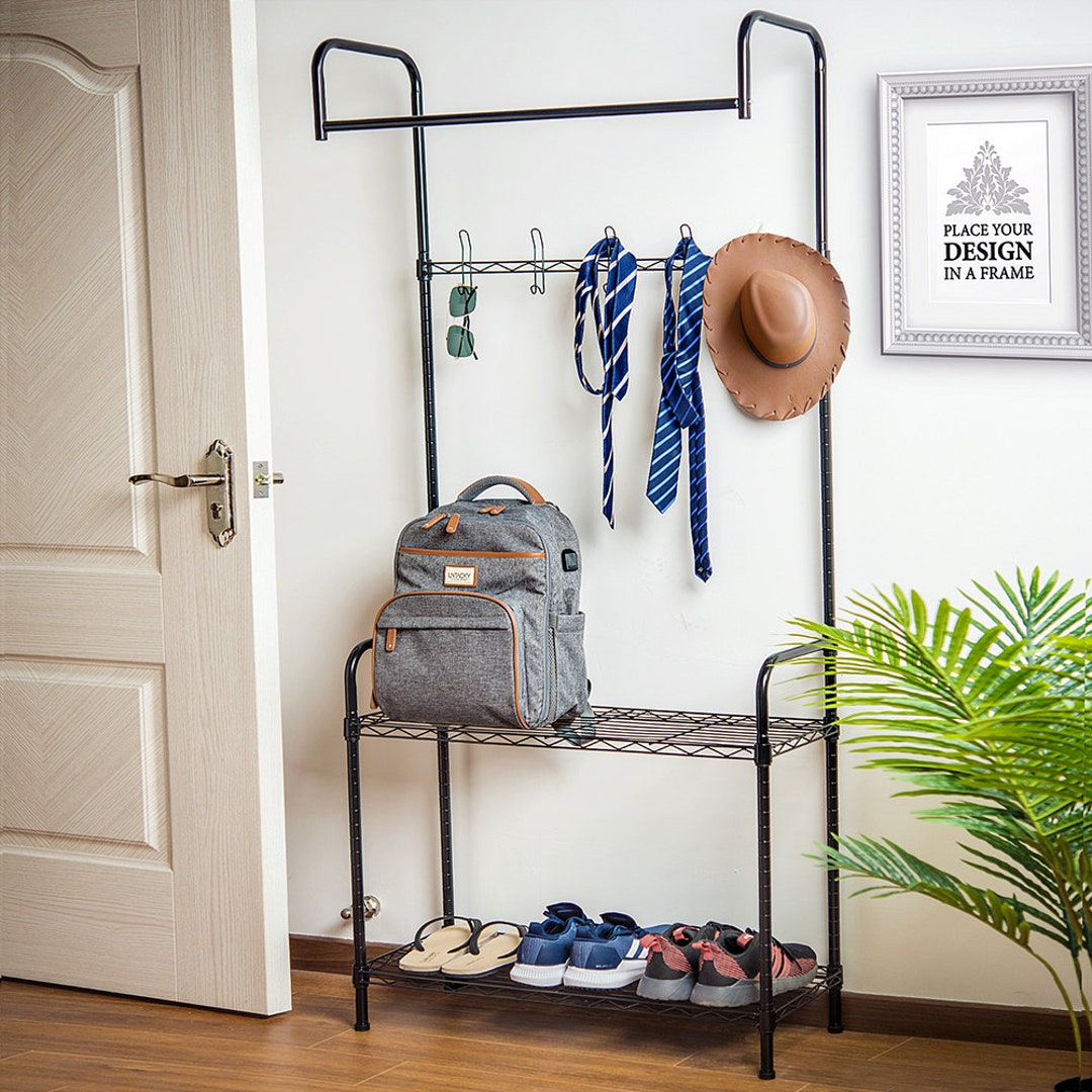 Entryway Mudroom Coat Hat Shoe Rack Organizer Etsy