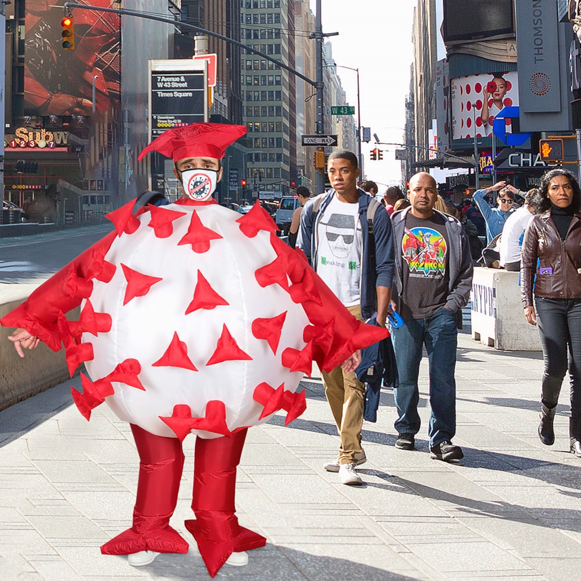 Inflatable Corona Virus COVID19 Pandemic Halloween Costume Etsy