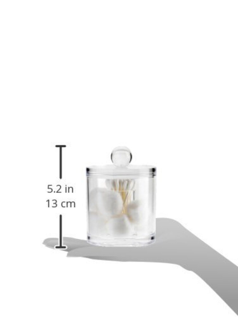 Circulo Acrylic Cotton Ball and Swab Organizer Etsy