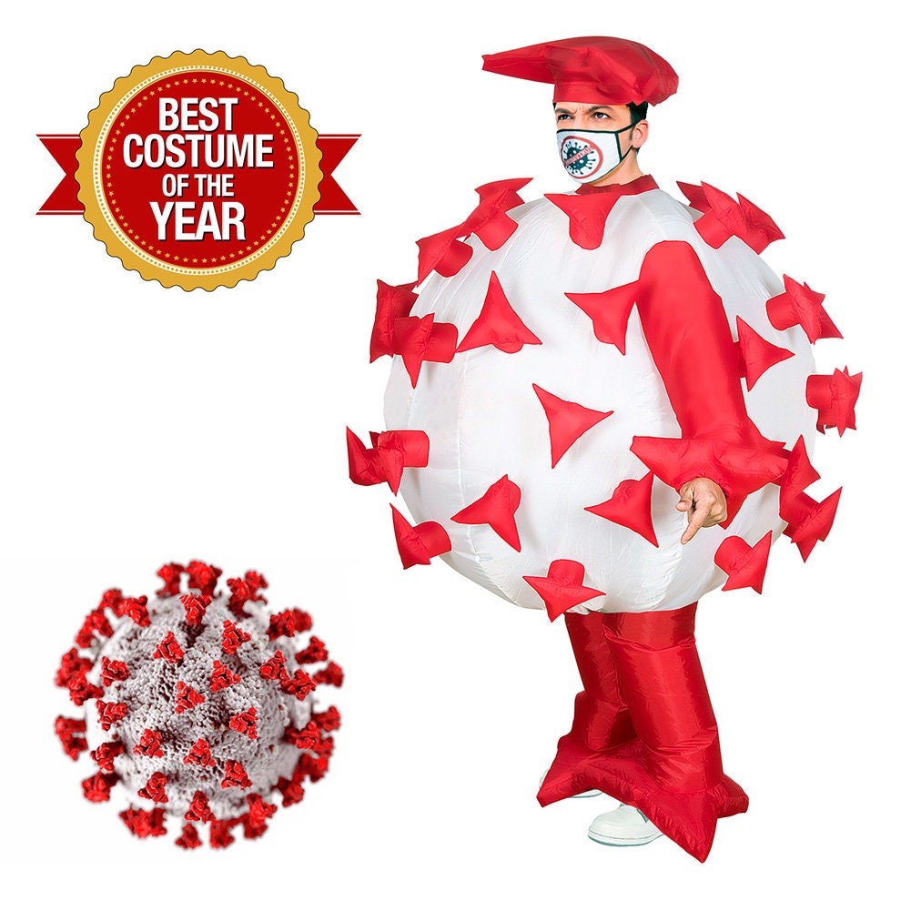 Inflatable Corona Virus COVID19 Pandemic Halloween Costume Etsy