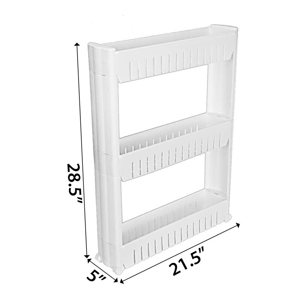 Narrow Sliding Storage Organizer Rack Etsy