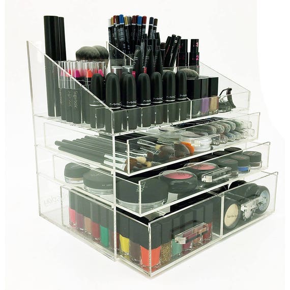 4 Tier La Acrylic Cosmetic Makeup Organizer Etsy