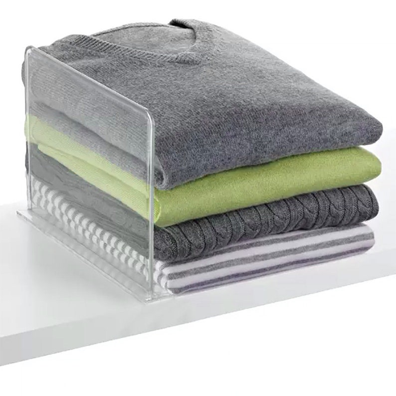 Acrylic Shelf Dividers Closet Shelves Organizer Etsy