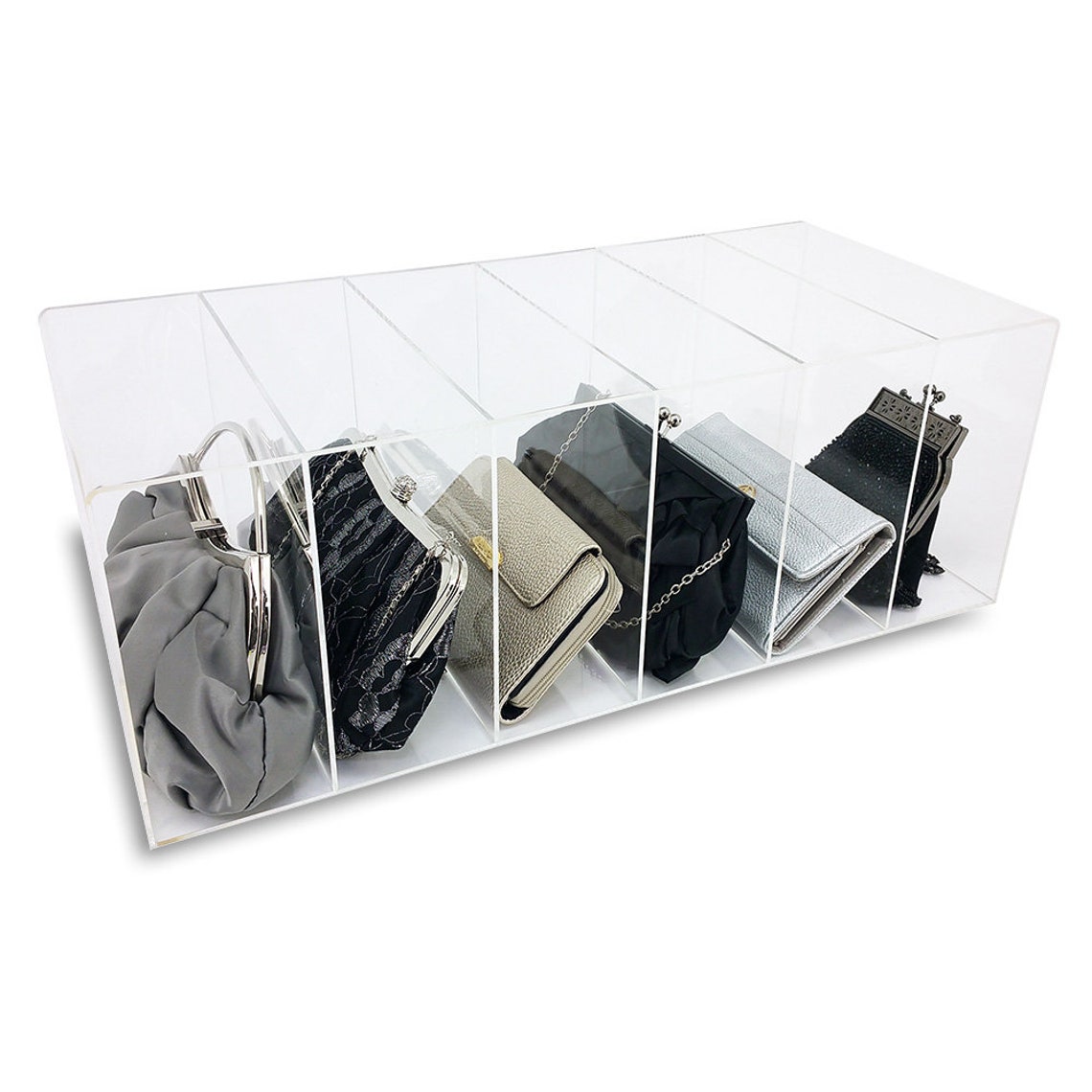 Deluxe Acrylic 6 Slot Purse Organizer Etsy