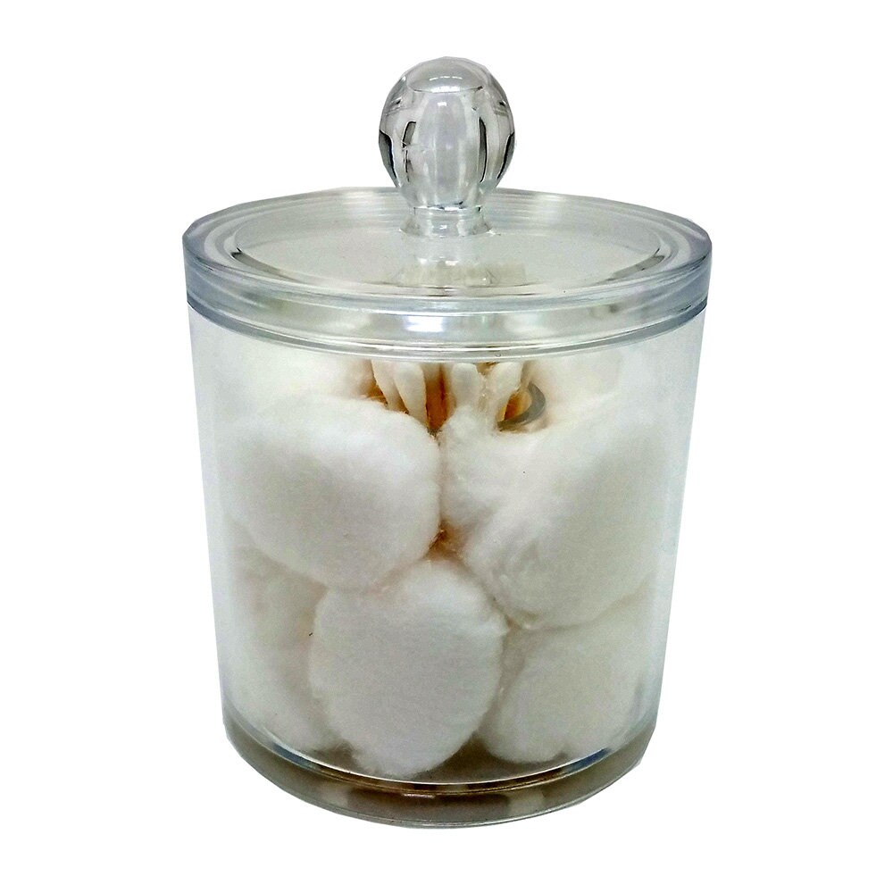 Circulo Acrylic Cotton Ball and Swab Organizer Etsy