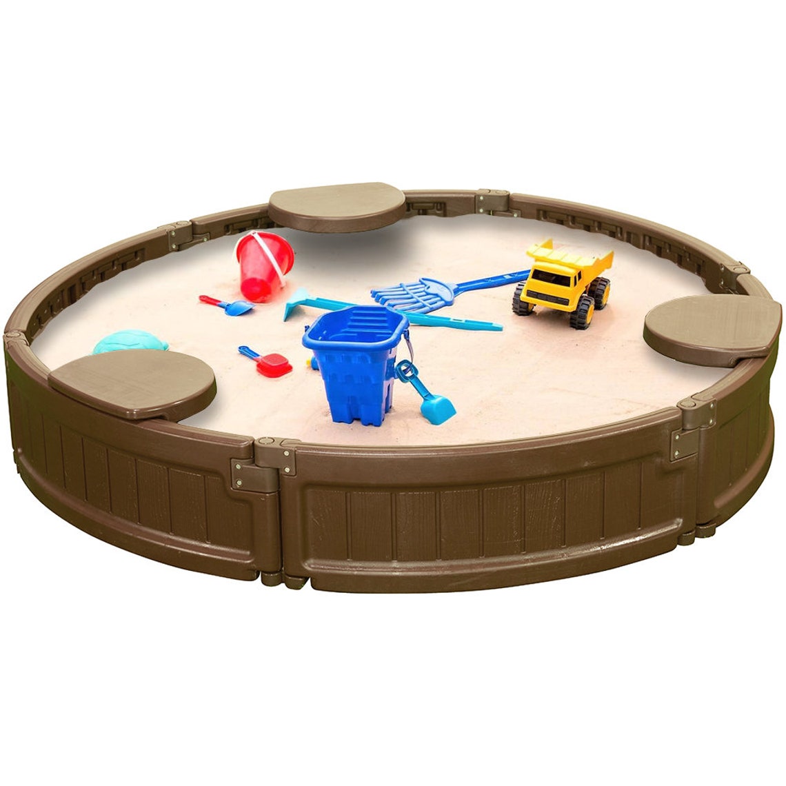 4ft Round All Weather Resistant Outdoor Sandbox Kit W/cover Etsy Canada