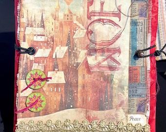 Handmade Christmas Journal - Junk Journal