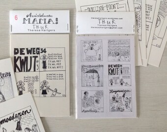 pakje van 6 kaarten package of 6 postcards