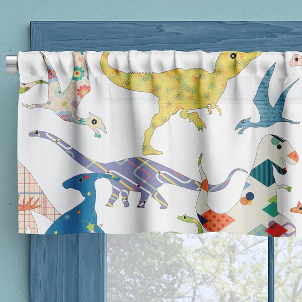 Dinosaur Girl Curtains Etsy