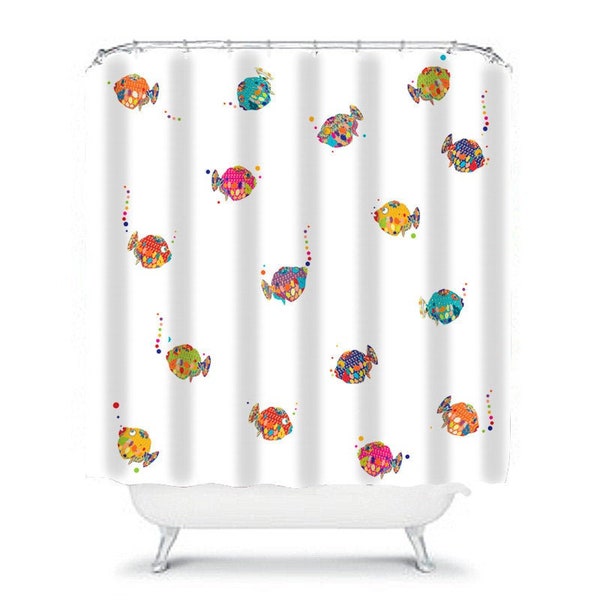 Kids Shower Curtain Etsy