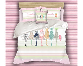 teen bedding girl girls duvet cover cat bedding custom teen little girl queen duvet kids bedding teen etsy teen bedding girl girls duvet cover cat bedding custom teen little girl queen duvet kids bedding teen etsy