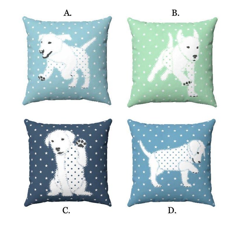 Puppy Dog And Stars Minky Baby Boy Blanket: Blue Nursery Bedding - Soft Printed Fabric, Hypoallergenic, Toddler & Baby Use image 3