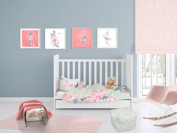 Baby Girl Nursery Bedding Shabby Chic Floral Girl Toddler Bedding Mint Pink Crib Bedding Crib Sheets Toddler Duvet Twin Comforter