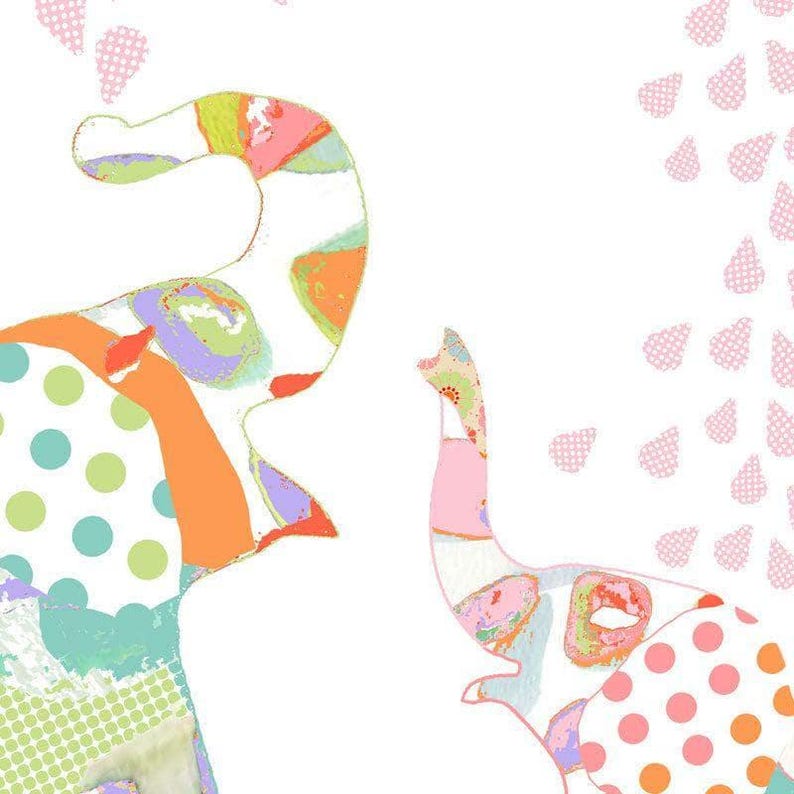 Pink Elephant Kids Shower Curtain: Fun Children's Bathroom Decor image 2