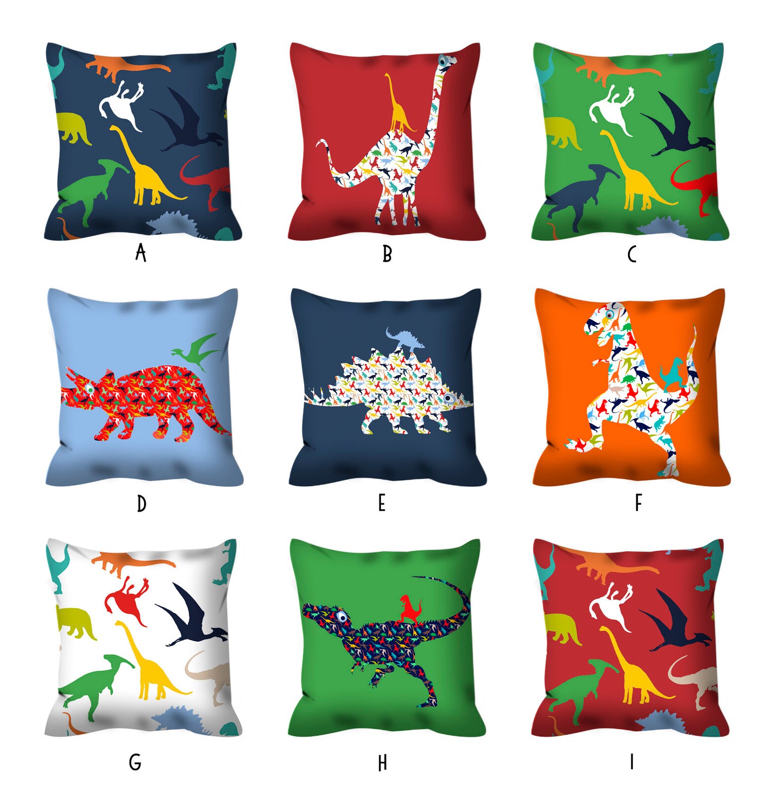 Dinosaur Throw Pillow Gift for Toddler Boys Bedroom Decor Etsy
