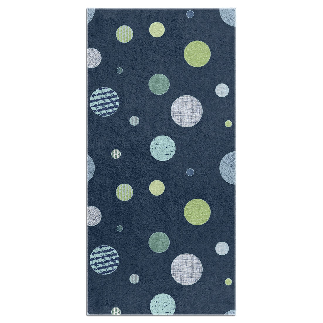 Navy Blue Bath Towel Set With Hand Towels. Printed Bath Towels - Etsy