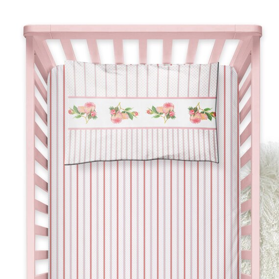 striped crib sheet
