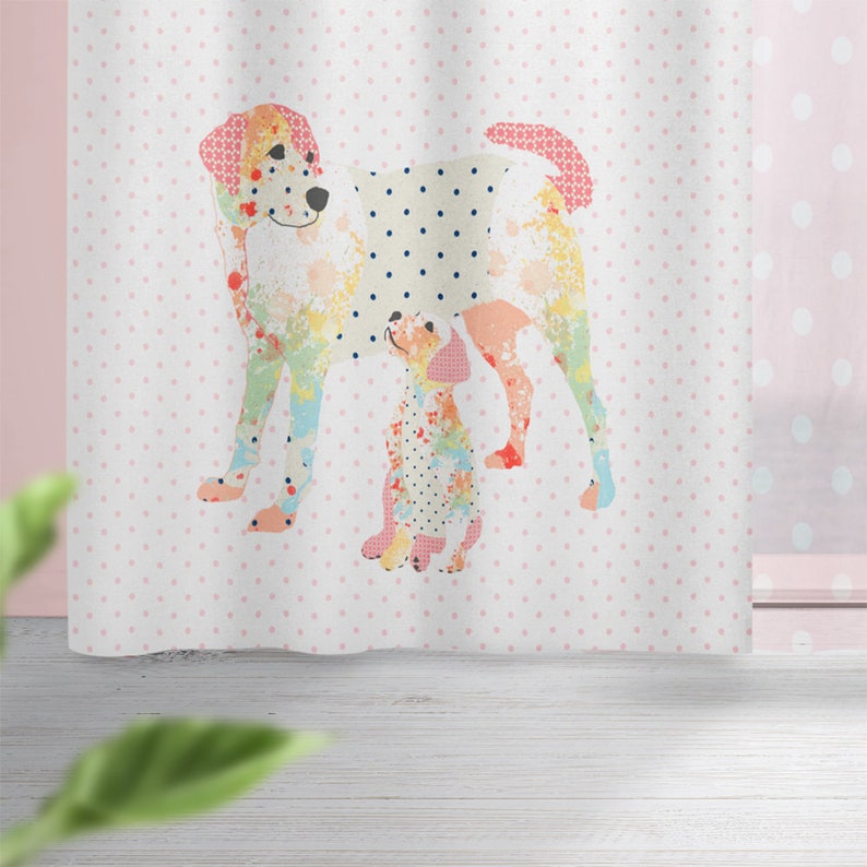 Baby Pink Nursery Window Curtains Sheer Curtains or Blackout Etsy