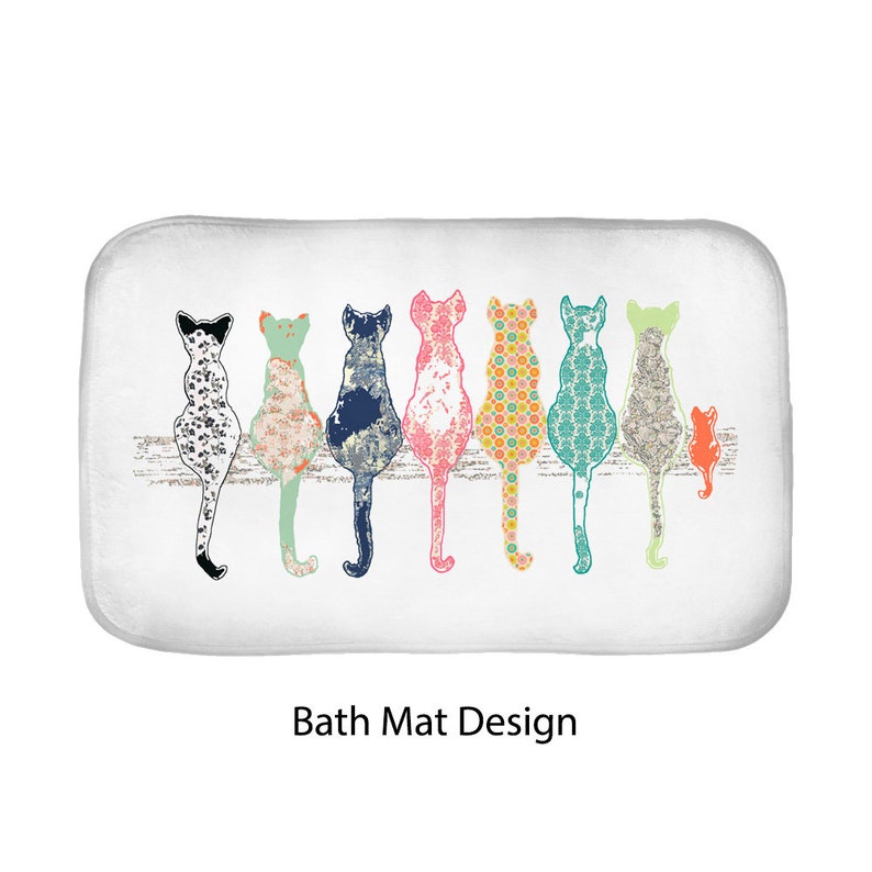 Cat Shower Curtain Shabby Chic Shower Curtain Shower Etsy