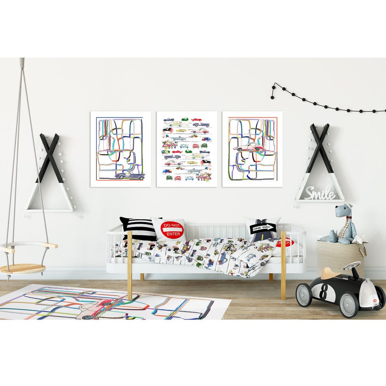 Boys Rug CARS Play Mat Boy Nursery Decor CARS Rug Kids Rugs Etsy