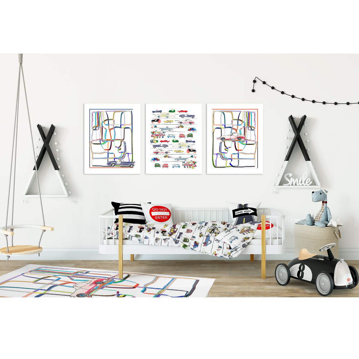 Boys Rug CARS Play Mat Boy Nursery Decor CARS Rug Kids Rugs Etsy