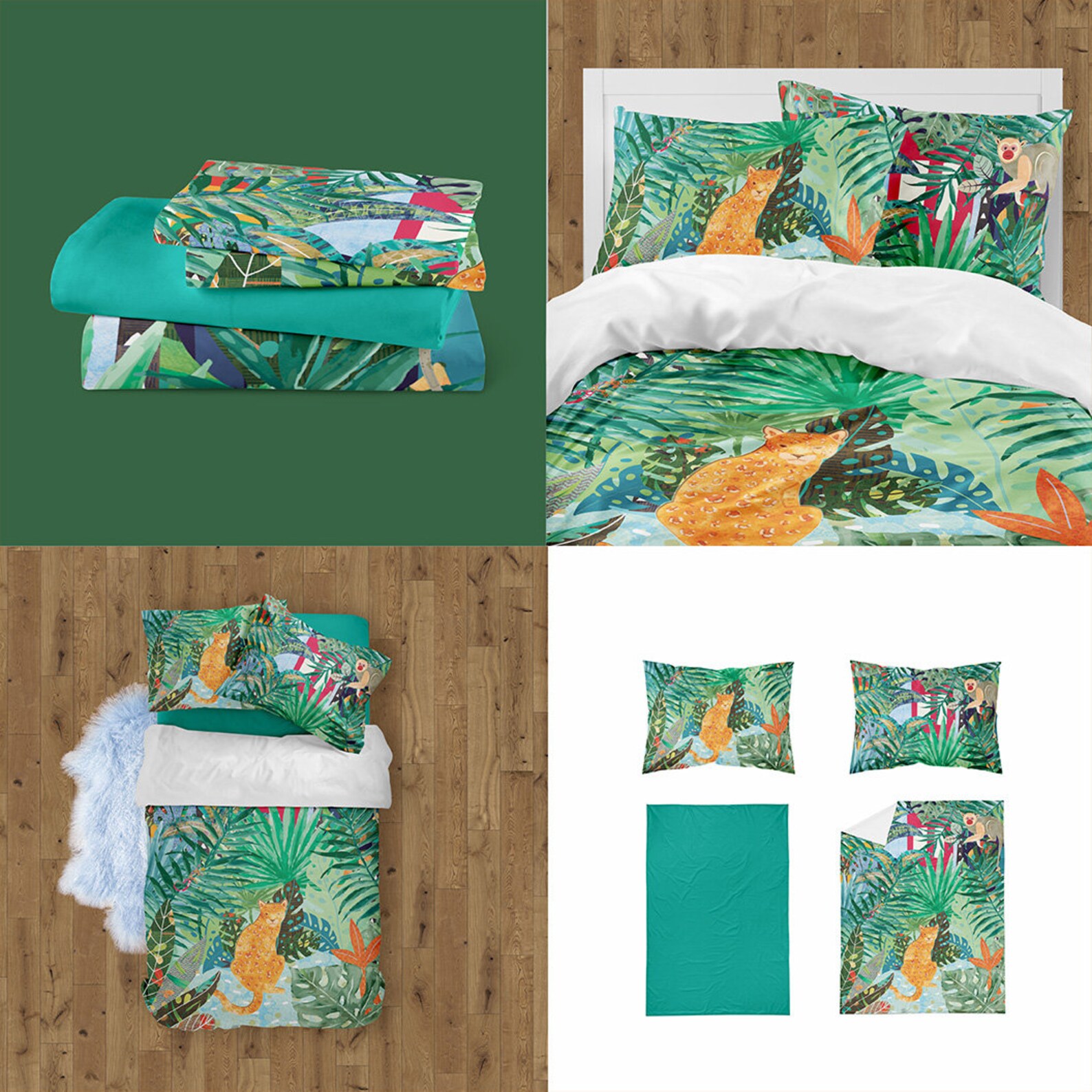 Jungle bedding set for kids including mix and match duvet Etsy