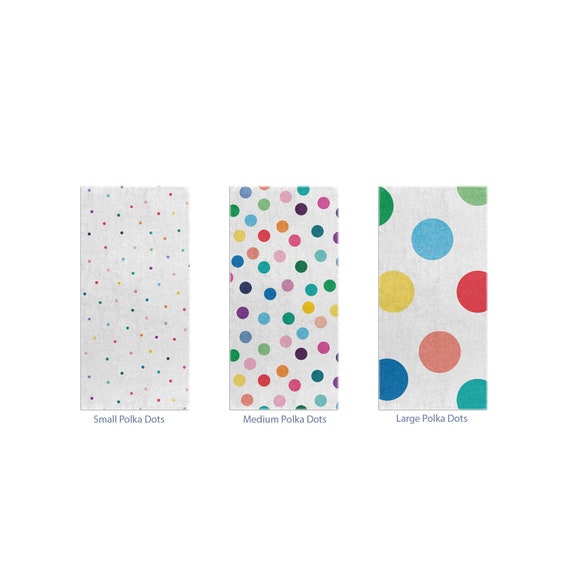 Polka Dots Bath Towels Kids Bathroom Decor. Colorful Polka Dot Kids Towels.  Large Polka Dot Towel & Small Hand Towels. Bath Towel Set 