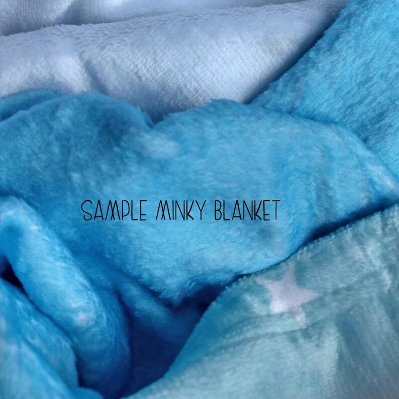 Puppy Dog And Stars Minky Baby Boy Blanket: Blue Nursery Bedding - Soft Printed Fabric, Hypoallergenic, Toddler & Baby Use image 4