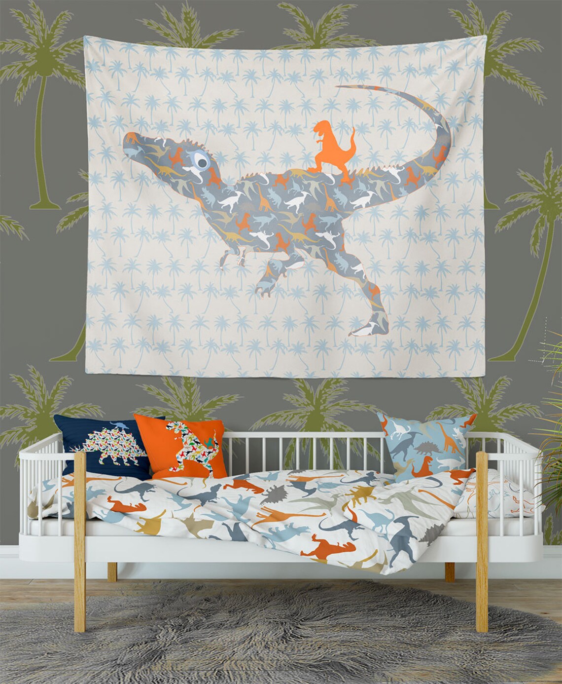 Toddler bedding boy. Dinosaur nursery bedding. Baby boy Etsy