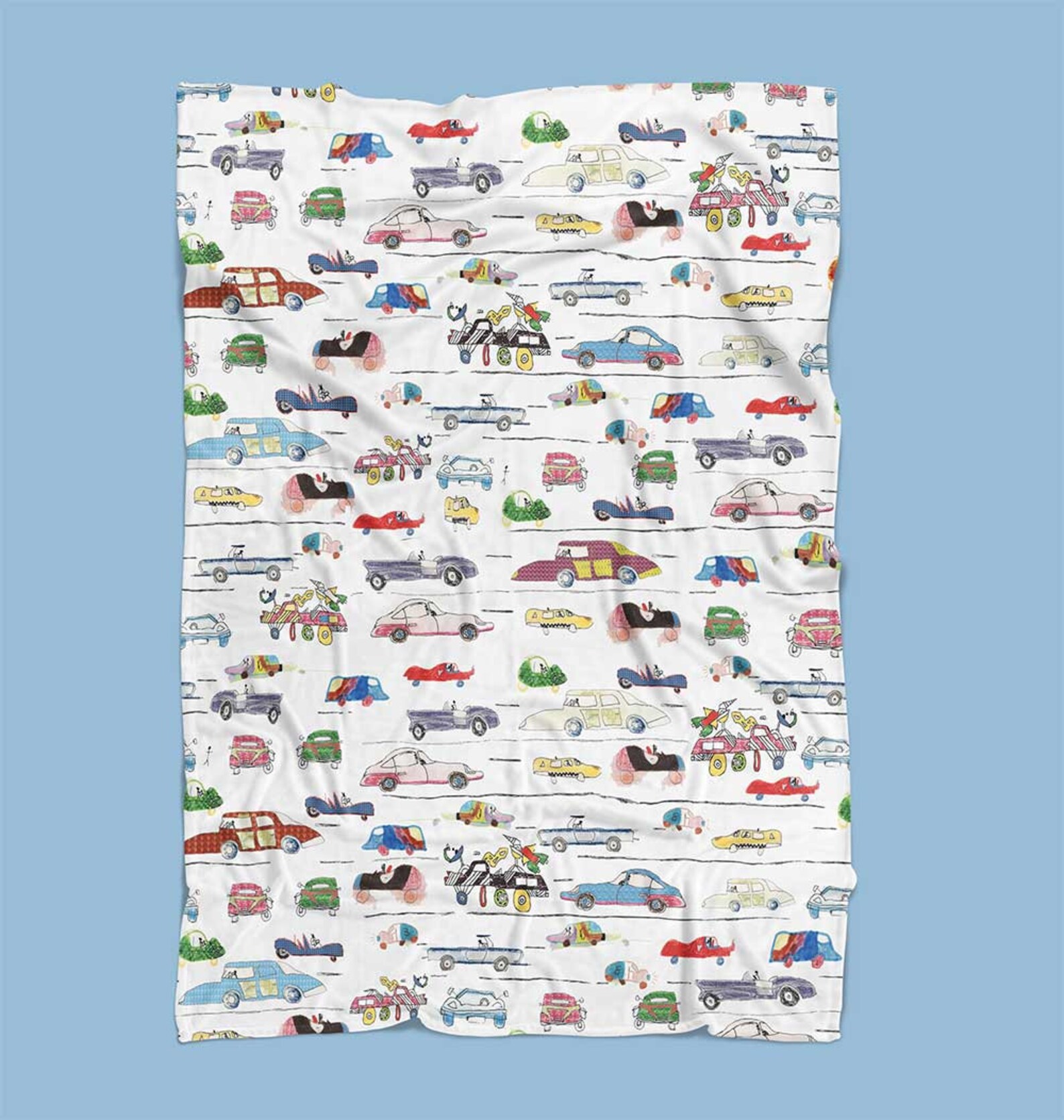Vintage Cars Baby Blanket. Baby Boy Blanket. Minky Baby Etsy
