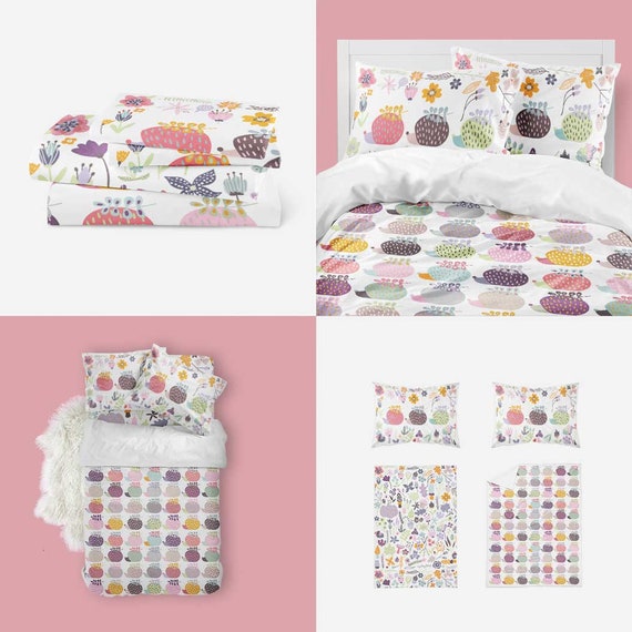 Toddler Bedding Girl Baby Colorful Kids Duvet - White Toddler Girl Bedding Toddler Bedding Girl Baby Colorful Kids Duvet - White Toddler Girl Bedding