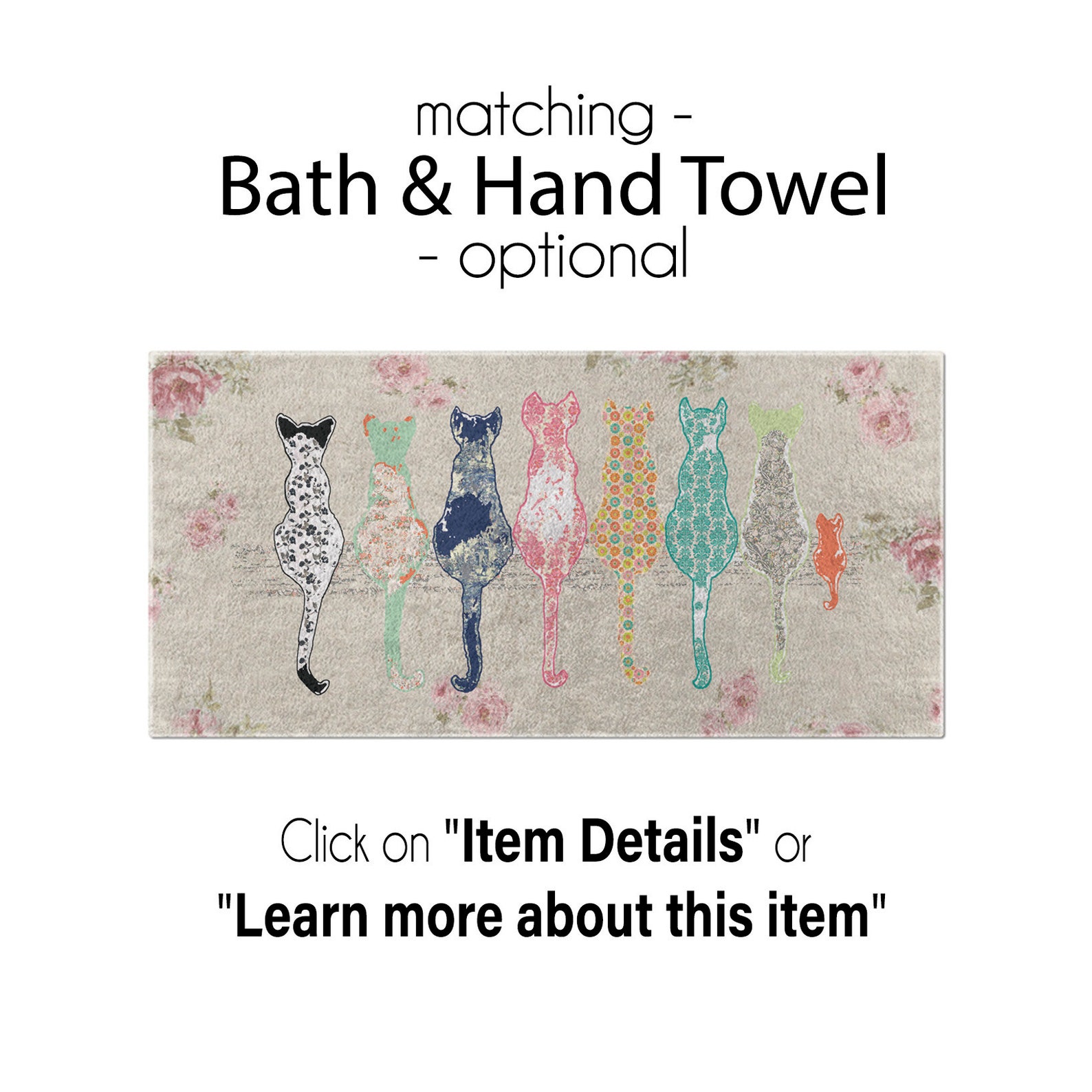 Cat Shower Curtains Shabby Chic Shower Curtain Cats Shower Etsy