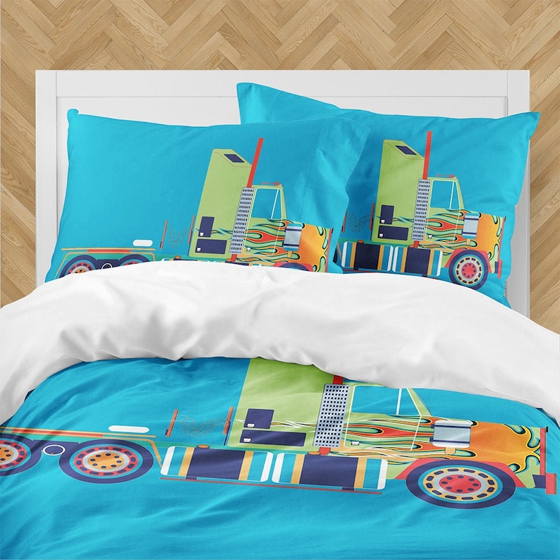 Toddler Boy Trucks Bedding Set. Transportation Bedding Set. Etsy