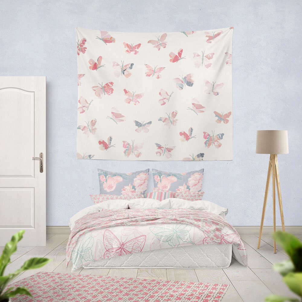 Butterfly Nursery Bedding. Girl Toddler Pink Bedding. Pink Etsy