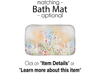 Flower Butterfly Shower Curtain - Yellow Rose Floral Fantasy Print, Fabric Polyester, 70x70 Inch With Grommets