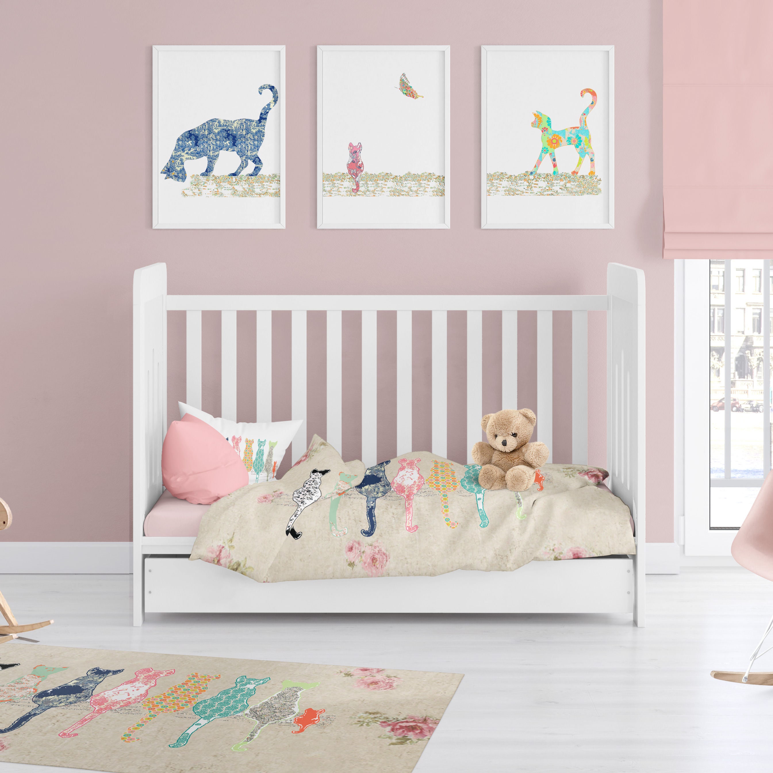 cat crib sheets