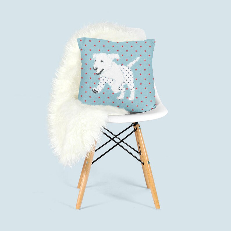 Dog throw pillow star pillow red pillow red white blue decor Etsy