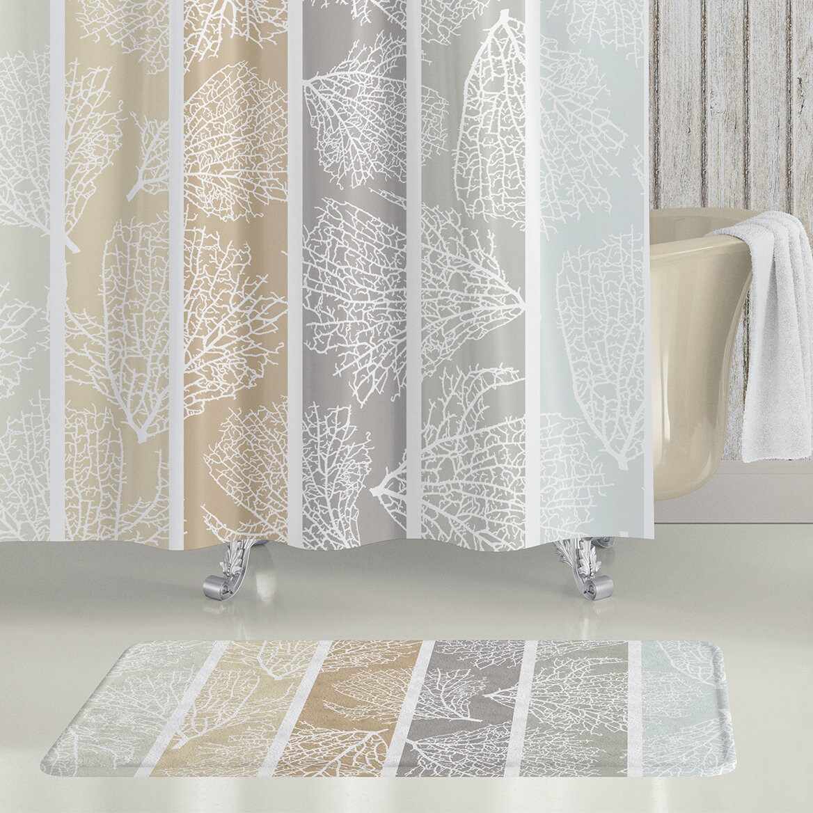 Coastal Shower Curtain Beach House Bathroom Decor With Etsy