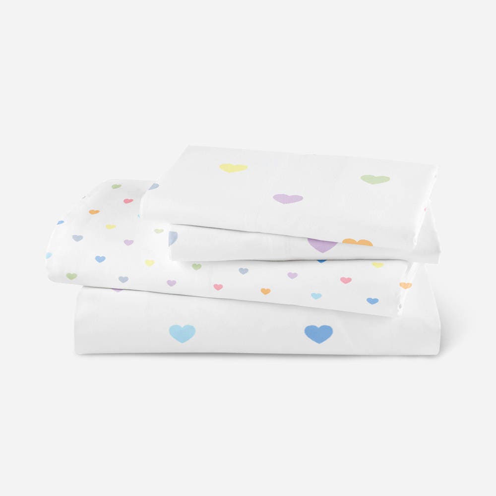 Love hearts girls twin bedding. Toddler girl bedding set. Girl Etsy