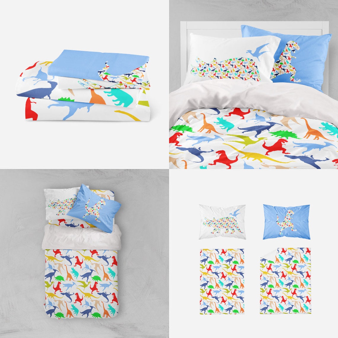 Dinosaur Duvet Cover Dinosaur Bedding Little Boy Duvet Set Etsy Australia