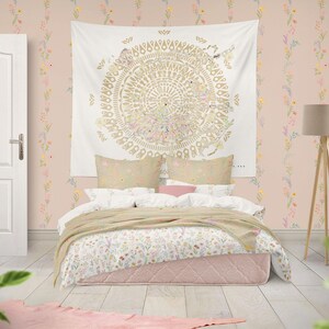 Boho Floral Cotton Sateen Duvet Cover Set: Farmhouse Inspired Bedding (Queen Size) image 2
